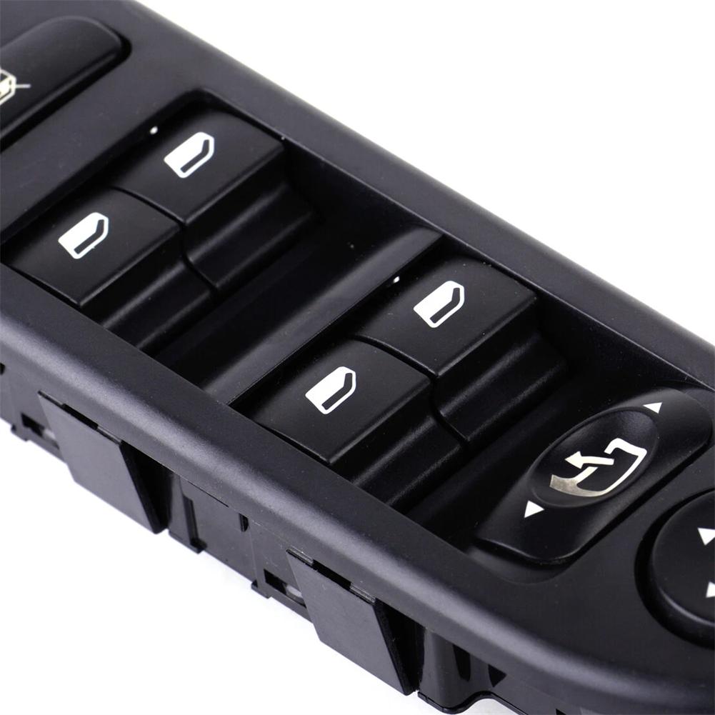 Car Replacement Part Electric Window Switch 307CC Window Control Panel Window Control Front Left Window Black Plastic Material