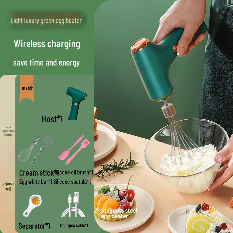 Rechargeable Electric Egg Beater & Automatic Whisk Mixer for Baking