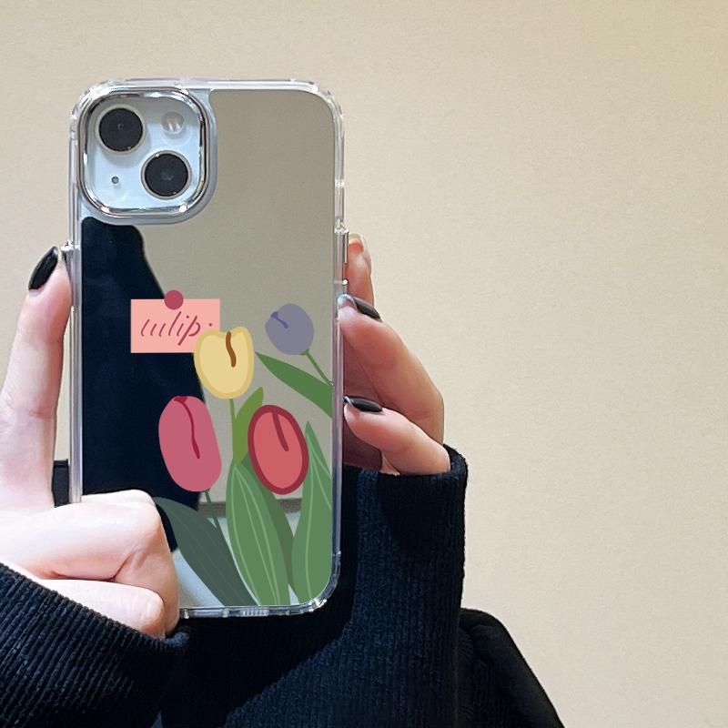 Mobile Phone Cases for iPhone 11 13 XR 15 Pro Max 12 14 Pro Max Case iPhone 16 XS Max Mirror Protective Case Mirror Exquisite Cartoon Waterproof
