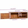 VidaXL Meuble TV mural 90x30x30 cm Bois de teck massif