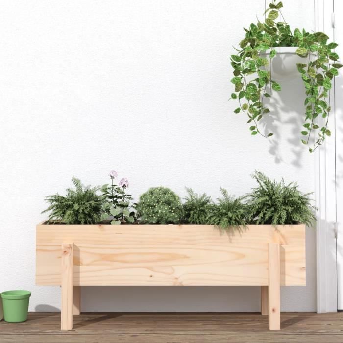 VidaXL Lit surélevé de jardin 101x30x38 cm bois de pin massif 825184