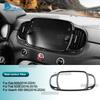 Real Hard Dry Carbon Fiber Sticker For Abarth 595 695 Fiat 500 2016-2024 Fiat 500E 2016-2019 LHD RHD Car 7inch Navigation Frame
