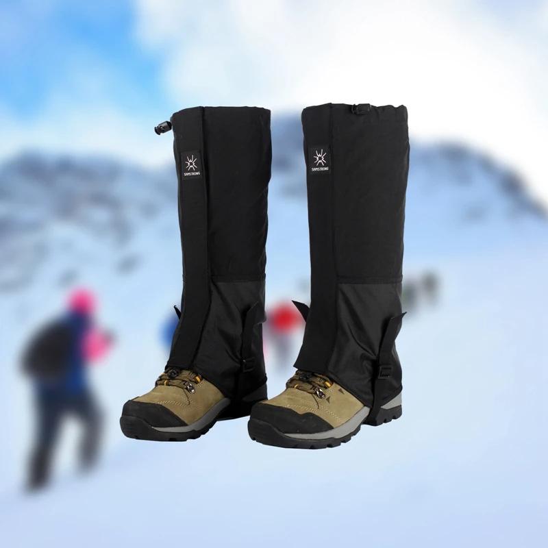 

1 Pair Waterproof Leg Covers Elastic Strap Long Tube Legs Protection Hiking Skiing Climbing Trouser Shoes Cover Durable Bandage 1 pair фарби люмінесцентні зелений колір