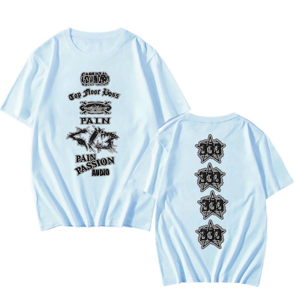 PAIN PASSION AUDIO Destroy Lonely T-shirt Cotton Short Sleeve Male Tshirts Streetwear Unisex Loose Fashion Men Women T Shirt Tee