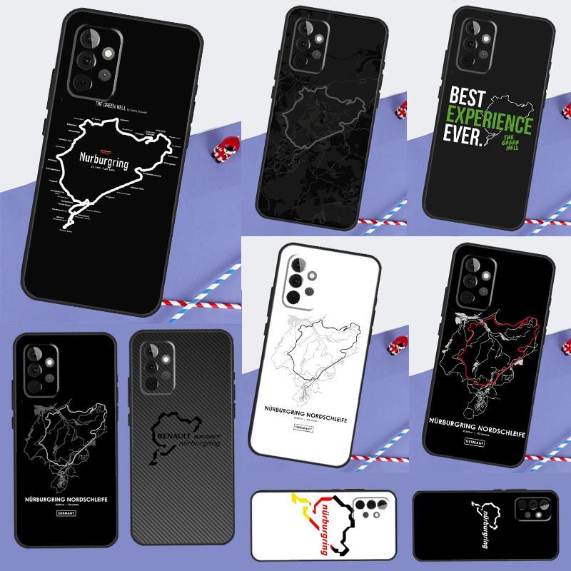 Motor Sport Nurburgring F1 Car Case For Samsung Galaxy A34 A54 A14 A13 A23 A33 A53 A12 A22 A32 A52 A51 A71 Phone Cover