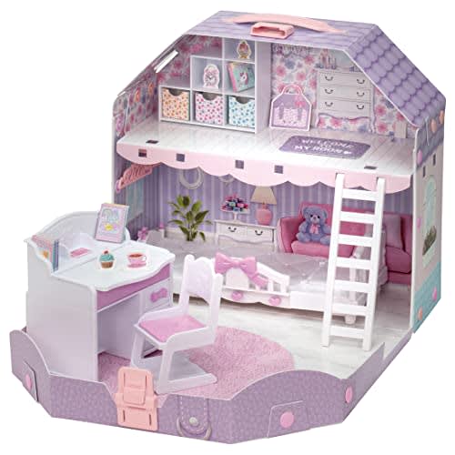 Takara Tomy Licca-chan with loft! Dreamy Licca-chan's room dress-up play house toy for ages 3 and up