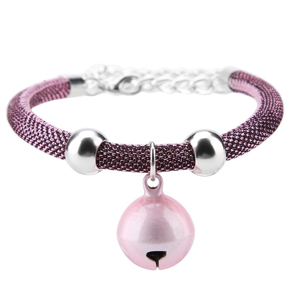 Cute Japanese Style Cat Collar With Bell Adjustable 20-38cm Length w/ Extension Chain Pet Nylon Pets Collar for Cats