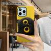 Phone Case: 2D Flat Design Suitable for iPhone 18 17 16 15 14 13 Pro Film Protective Case, Couple Style, Funny Little Black Cat, Christmas and Hallowe