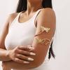 Gold Color Tassel Arm Chain Metal Wide Open Bangle Creative Arm Cuff  Performance