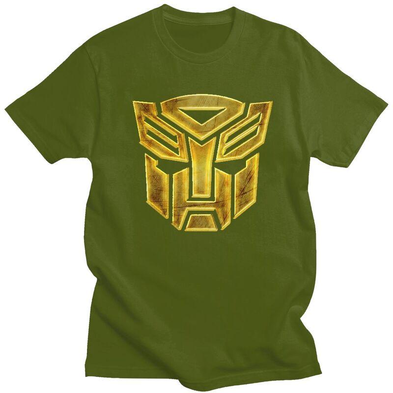 Individuelles Mode Cartoon Autobot Transformers Auto T-Shirt Herren Kurzarm T-Shirt Streetwear Tee Slim Fit T-Shirts Geschenk