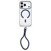 Question Mark Clear PC Magnetic Phone Case with Lanyard