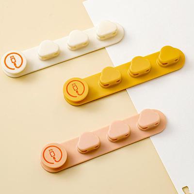 Cable Organizer Management Wire Holder Flexible Usb Cable Winder Tidy Silicone Clips For Mouse Keyboard Earphone Protector