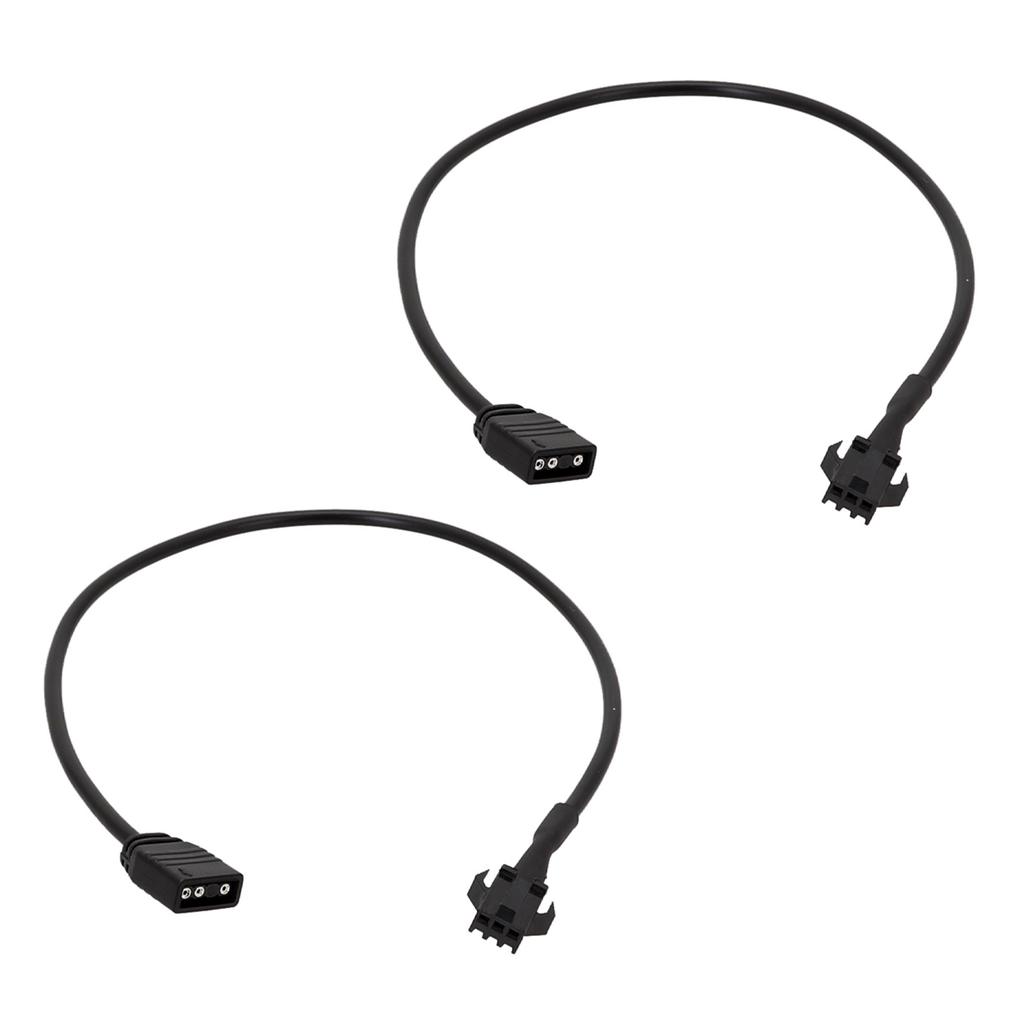 2pcs RGB Extension Cable SM3/4Pin to 3PIN Female/SM3/4Pin Male Adapter Cord for DEEPCOOL/Lian Li PC Case ARGB Cord