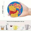 8pcs/Set Cute Little Bear DIY Diamond Painting Coasters with Holder Anti Slip Wood Drip Mats Crystal Rhinestones Diamond Art Coasters for Adults