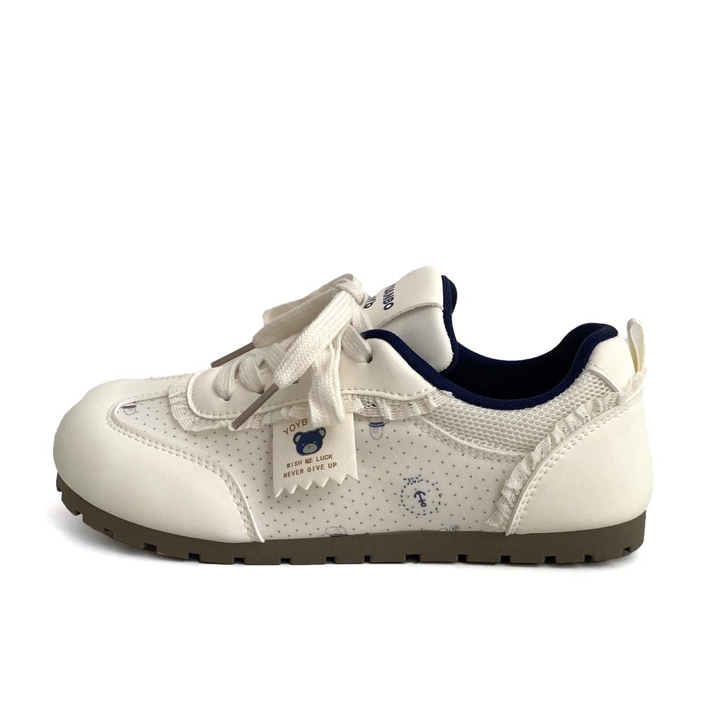 Fashion Women Casual Sports Shoes Flats 2025 Autumn New Comfortable Non-slip Outdoor Vulcanized Shoes Lace Up Fashion Running Shoes