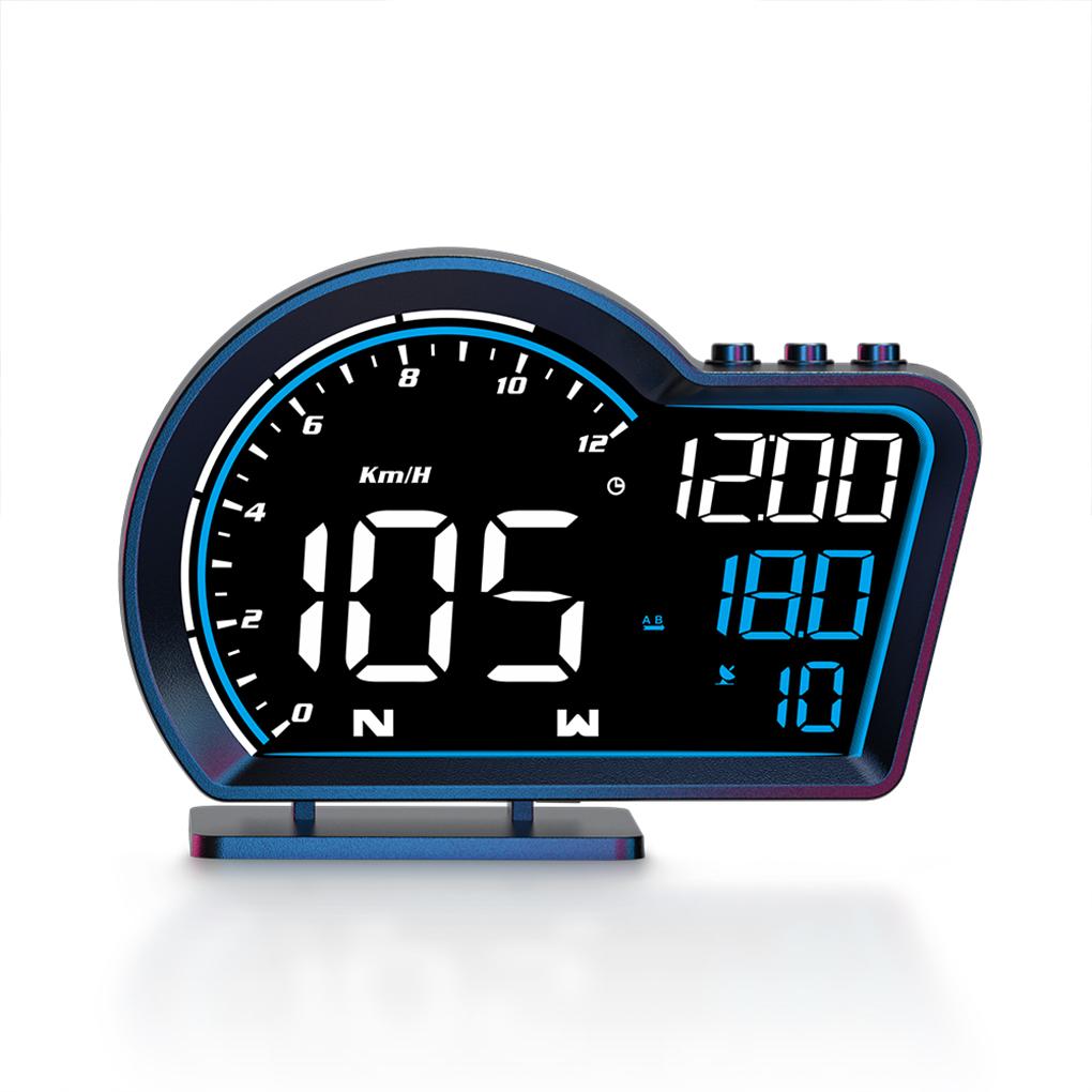 Multifunction Car Speedometer HUD - High Definition LED Display Zero Power Consumption Multifunction Display Digital