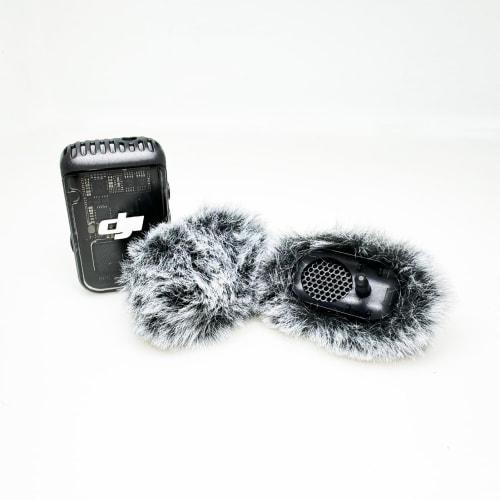 Kimyoaee 2-Piece Windscreen for DJI Mic 2 and Osmo Pocket 3 Lavalier Microphone Accessories, Includes Pop Filters and Noise-Reducing Foam - Gray