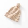 Cozy Cashmere Knit Baby Hat - Warm, Elastic, Solid Color for Autumn/Winter