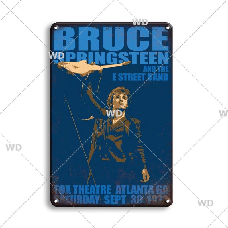 Retro Famous Rock Band Tin Sign Singer Poster Metal Plaque Vintage Metal Plate For Coffee Bar Pub Man Cave Room Home Wall Decor