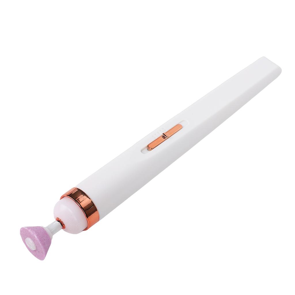 Electric Nail Drill Machine 4 Speeds USB 5 In 1 Nail Polish Remover Nail File Kit with LED Light White