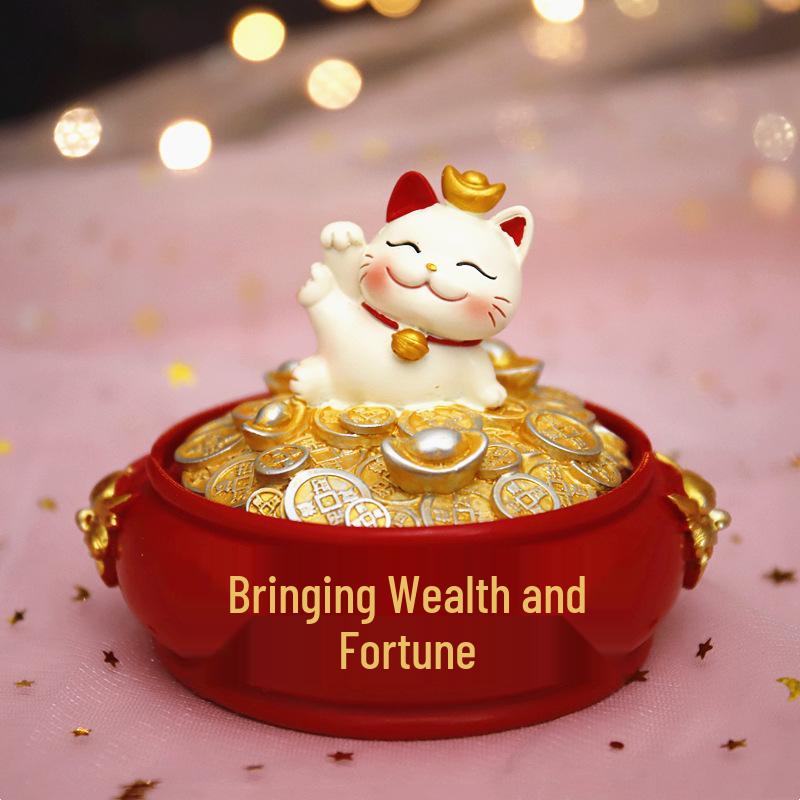 Personalized Desktop Cat Car Ornament - Center Console Doll Decoration