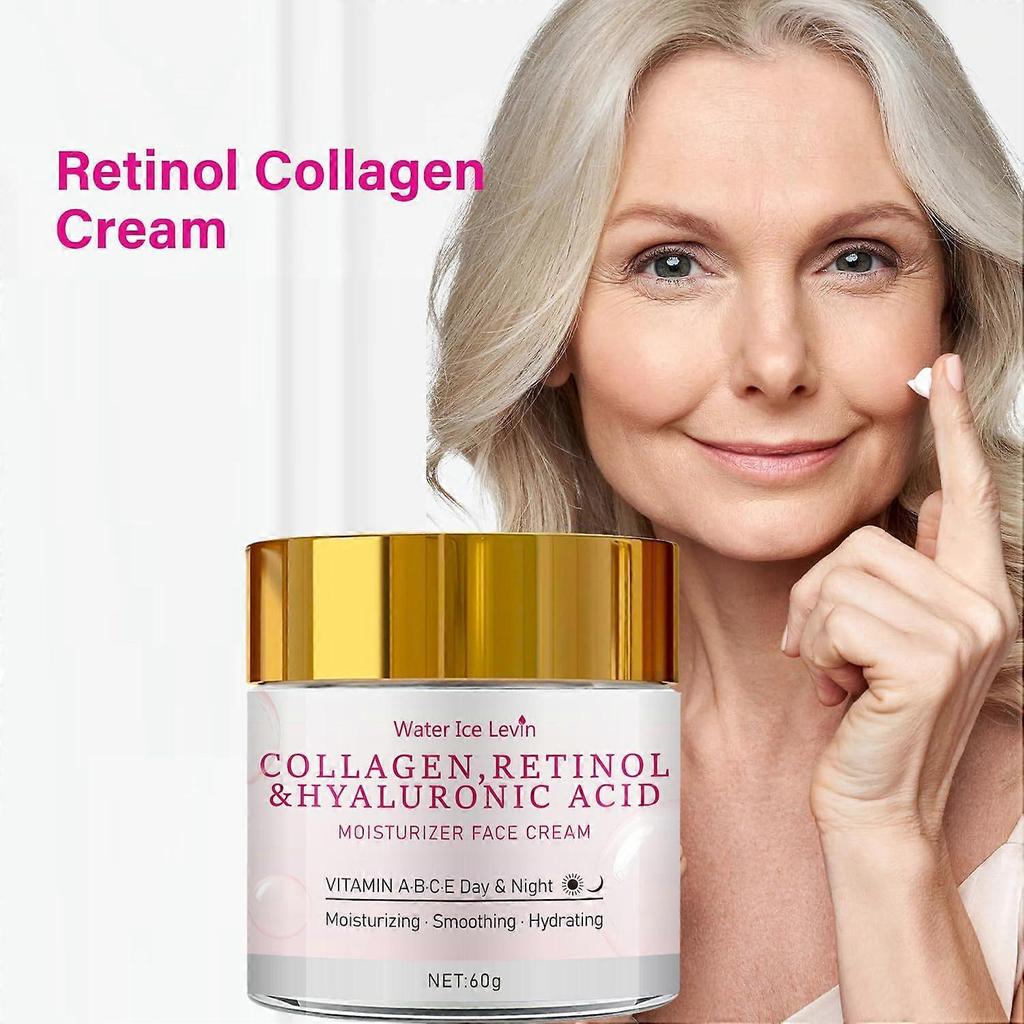 Retinol & Hyaluronic Acid CreamAnti-Aging Face Moisturizer for Face, Firming Skin Care NeckDaily Moisturizer Face Cream Day & Nigh