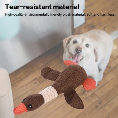 Funny Vibrant Squeaky Geese Interactive Training Pet Dog Toys Cleaning Teeth Pet Toys Bite Resistant Dogs Toys Pet Supplies