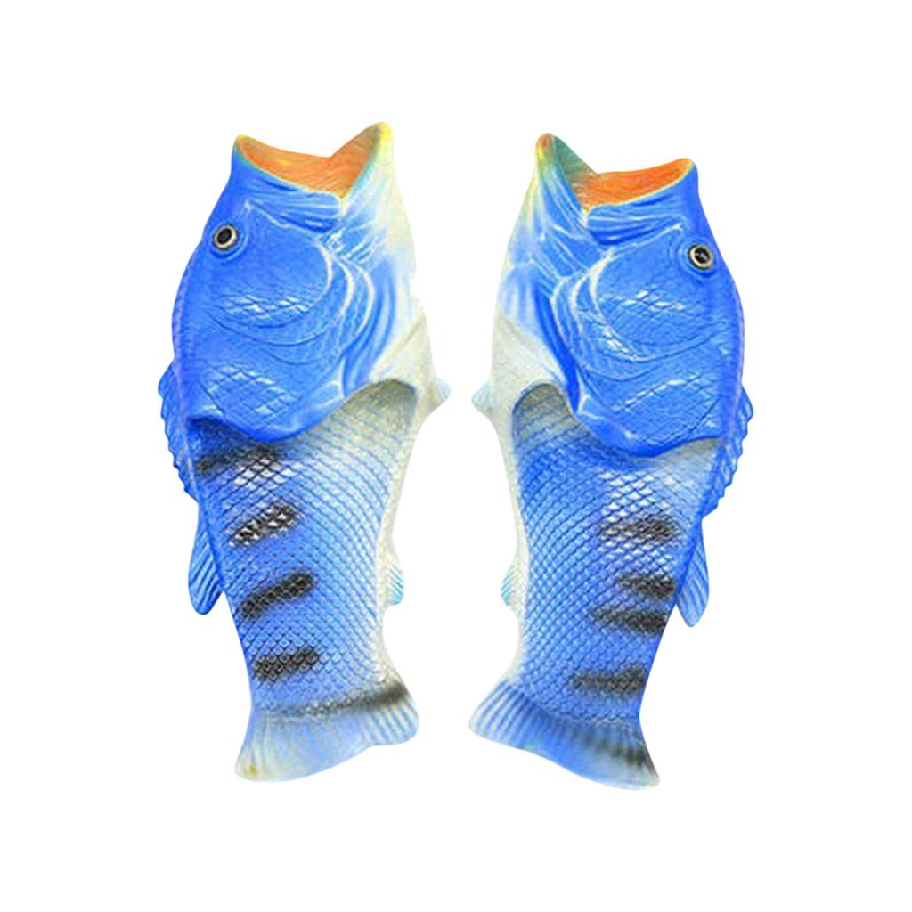Funny Slippers Man Footwear Family Shoes Parent-child Sandals Plus Size 24-46 Summer Beach Shoes Boys Unisex Fish Slippers