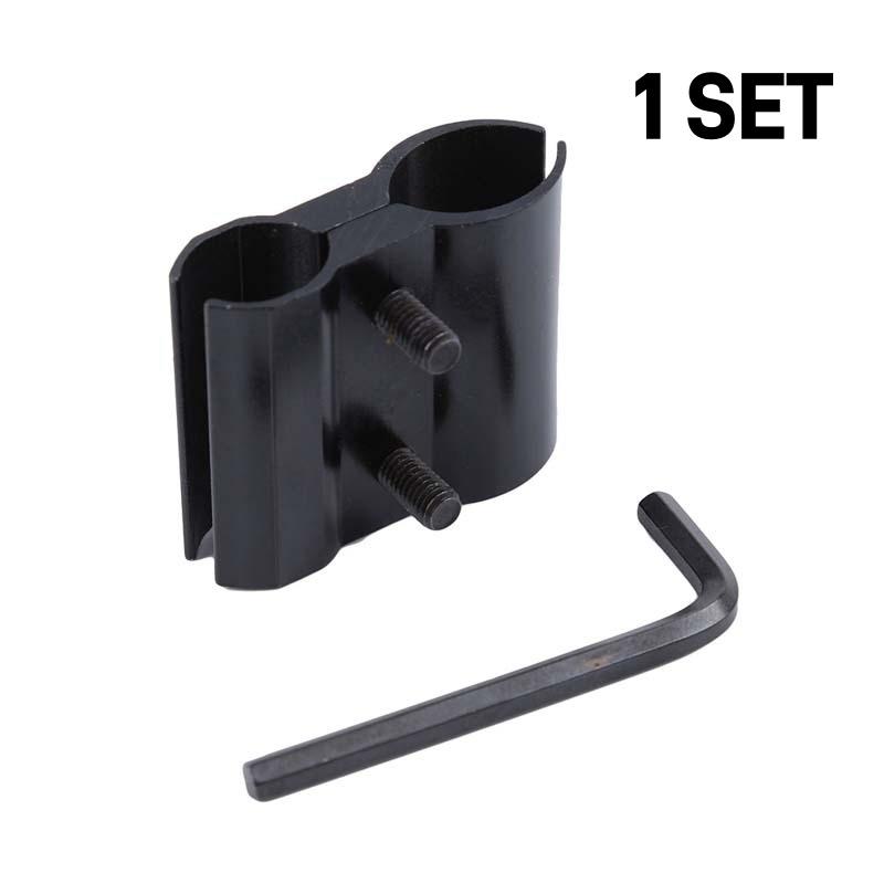 Black Fixed Tube Clamp Bracket for Telescope Flashlight-Universal Clamp Mount for Optical Instruments