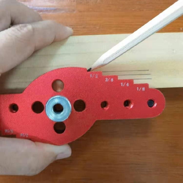 Dowel Jig Set Self Centering Line Scriber Center Locator Woodworking Tools for Drilling Hole Punch Positioner Drill Jig