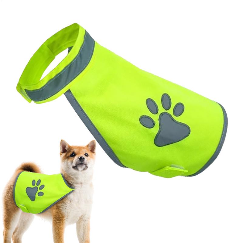 Reflective Dog Safety Vest with Harness High-Visibility Night Breathable Pet Jacket Puppy Walking Vest for Training Hiking