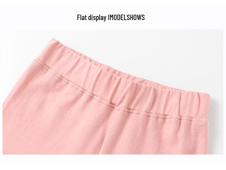 Korean Style Girls' Printed Leggings - Shark Print Tight Pants for Spring & Autumn