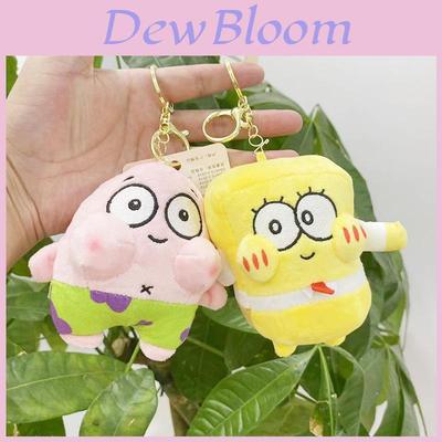 Adorable Cartoon Plush Spongebob And Patrick Star Keychain Doll For Kids And Adults