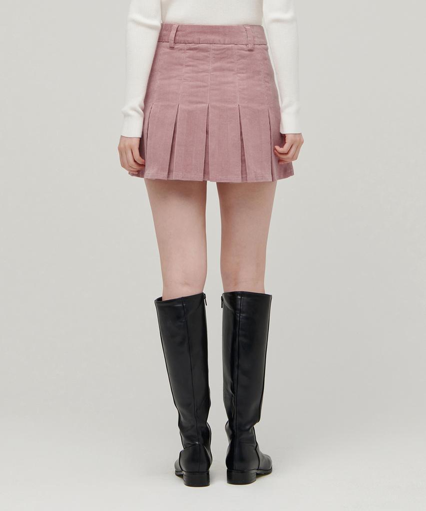 MUSINSA STANDARD WOMAN Women'S Corduroy Pleated Mini Skirt [Pink]