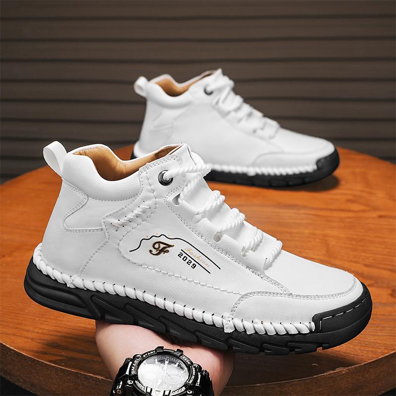 39-48 Spring/fall Mens Hip-top Leather Boots Men Boots Leather Casual Leather Shoes Men Ankle Boots