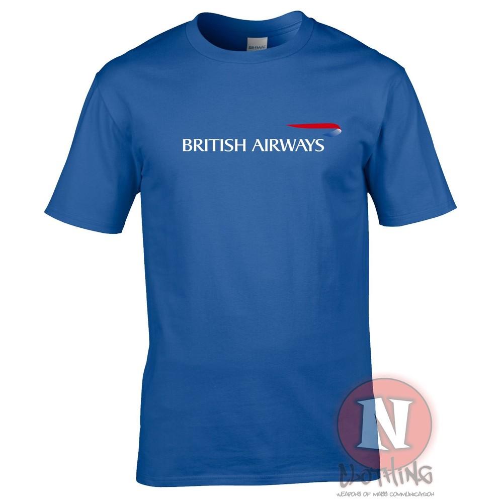 British Airways Logo T-Shirt Flugzeugbeobachter Fluggesellschaftspersonal Flughäfen Reise T-Shirt