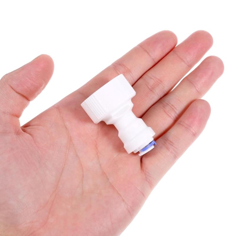 2PCS Leak Proof System Adapter Food Safe Plastic Quick Connection Fittings for Kitchen Sink Faucet Beverages Dispensers