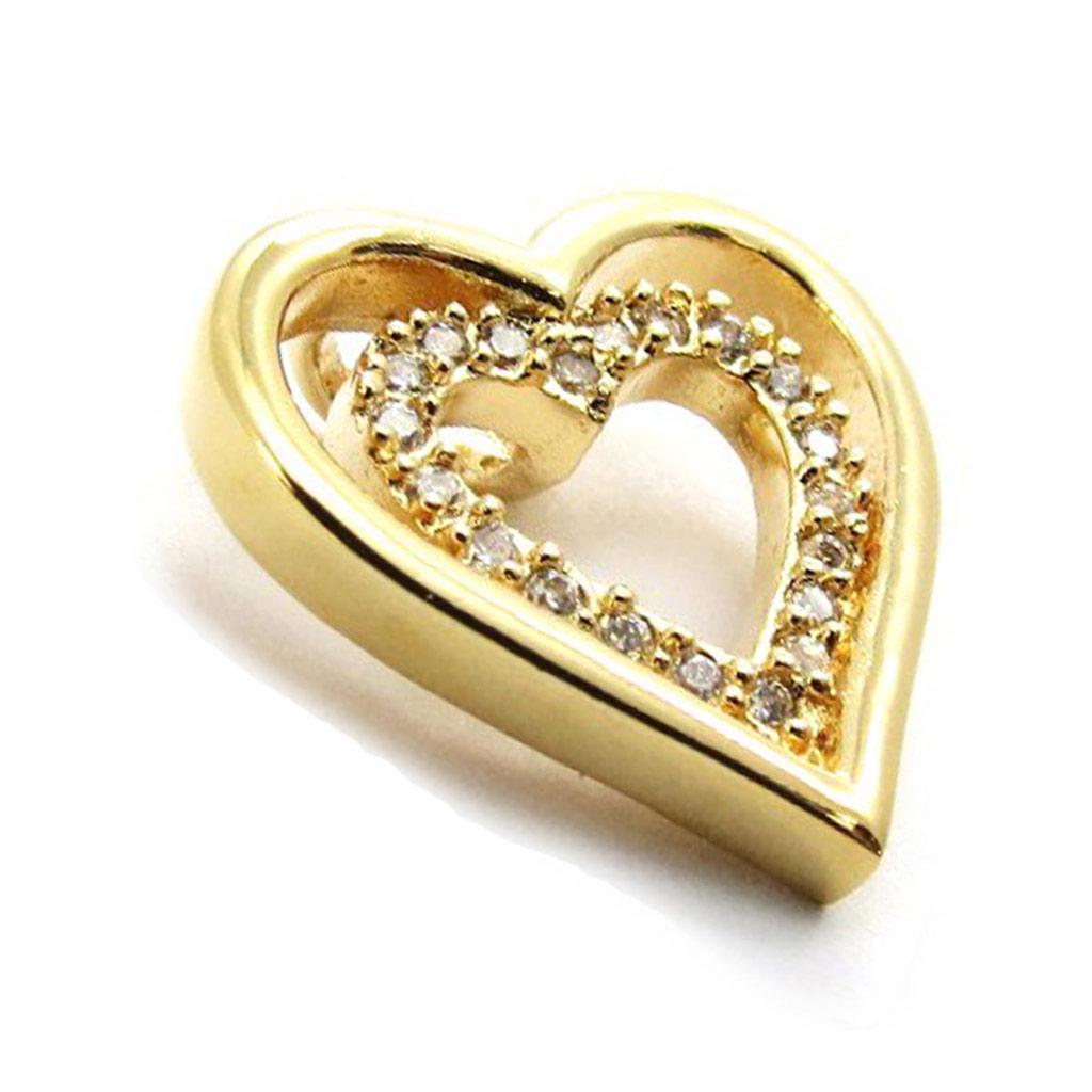 Les Trésors De Lily [B9577] - White Gold Plated 'Miracle of Love' Pendant