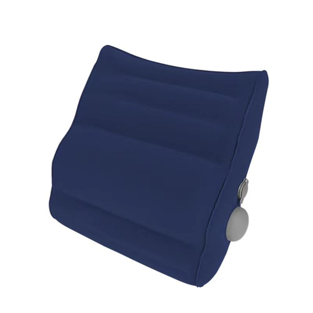 Portable Inflatable Waist Pillow Thickened Lumbar Support Pillow Travel Backrest Pad Travel