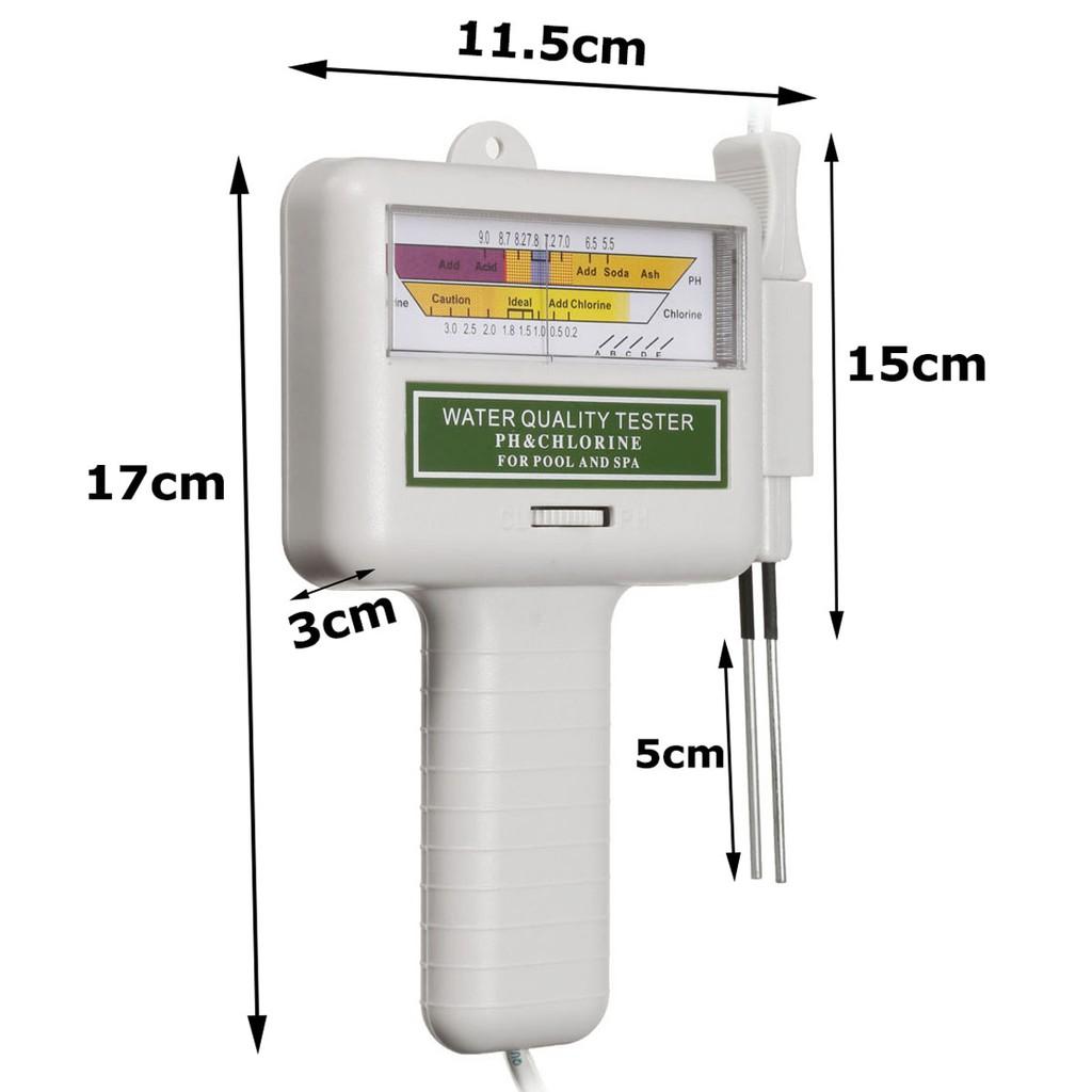 Portable Water Quality Analyzer PC101 PH CL2 Chlorine Tester Level Meter PH Tester for Swimming Pool Spa Monitor New