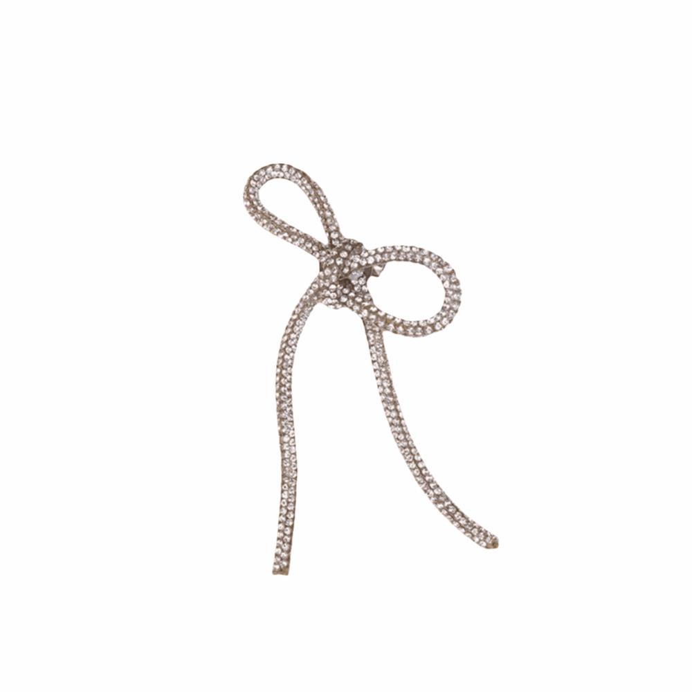 Sparkly Crystal Rhinestone Bow Brooches Sparkling Diamond Brooch Suit Chest Flower