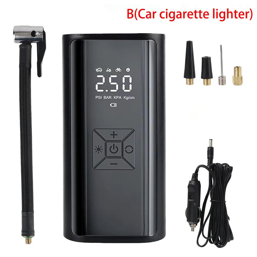 

Портативный воздушный компрессор для автомобильных шин Быстрый воздушный насос Накачка шин Точный манометр Цифровой дисплей со светодиодной подсветкой Пауэрбанк