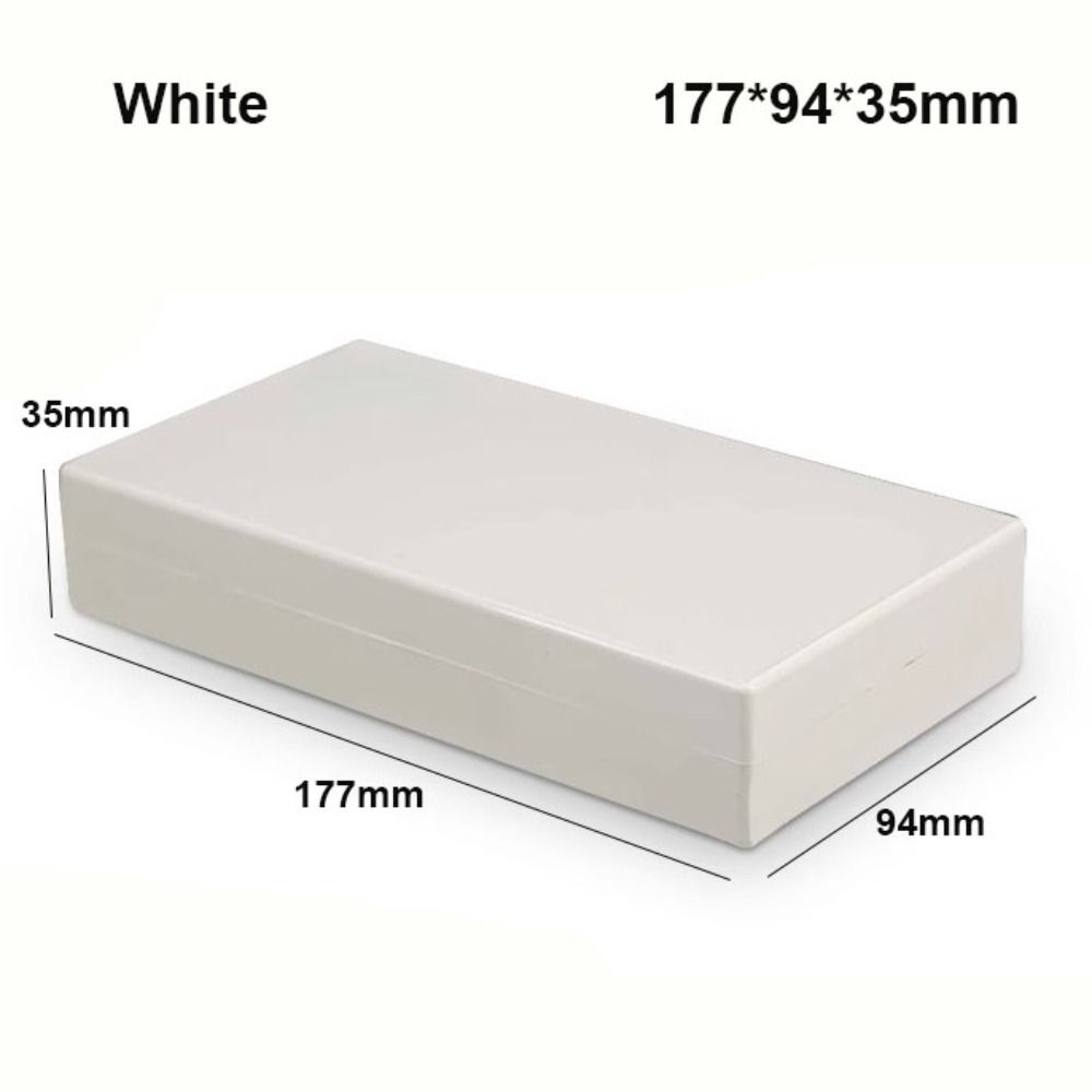 New Waterproof Project Enclosure Boxes ABS Plastic White Black Storage Case 9 Styles Housing Instrument Case Electronic Supplies