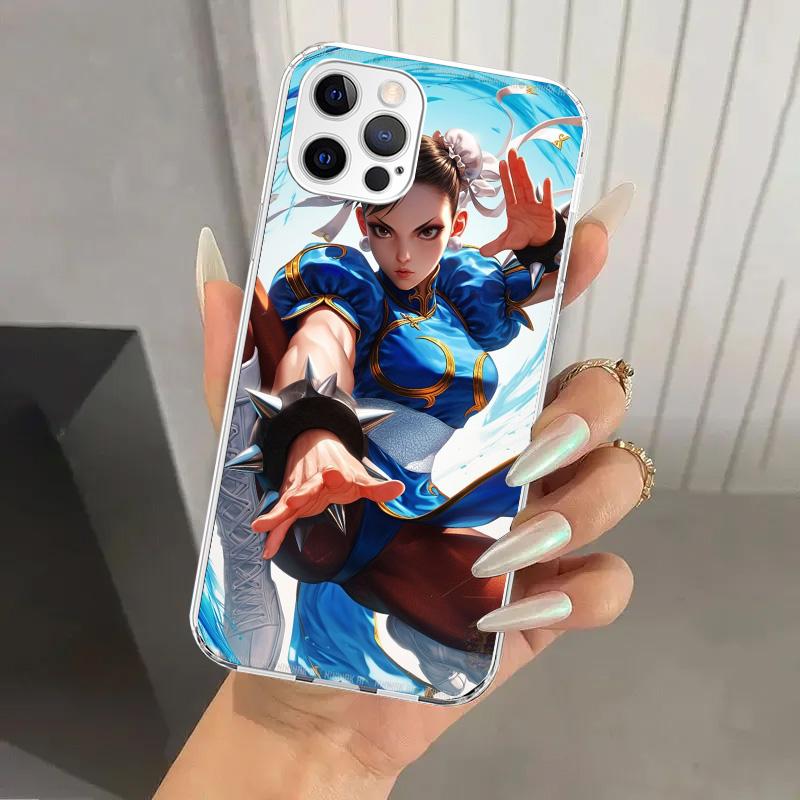 ChunLi S-Street F-FighterS Phone Case for Iphone 17 Air 16 15 Plus 14 13 Mini 12 11 Pro Max 16E 7 8 SE 2020 Soft Funda Print She