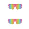 Pinke Herren- und Damen-Outdoor-Radbrille UV Winddicht Staubdicht Bunte Sonnenbrille Bergsteigerbrille
