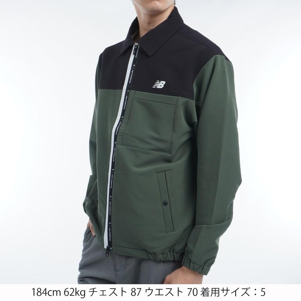 New Balance Coach Jacket Golf Outerwear 3 Men's Water-Repellent (4-Way Stretch, Single-Layered) / / 012-4220002 180_Khaki [S]