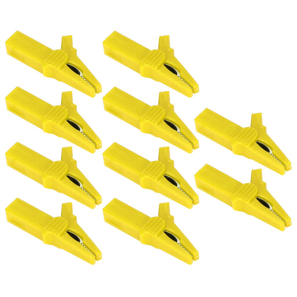 10PCS Battery Safety Clamp 4mm Banana Jack Rear Brass Nickel Plated Full Protection for Ships RVs