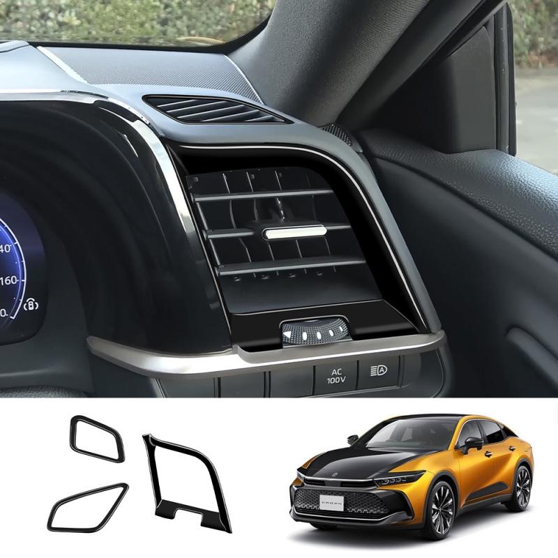RHD For Toyota Crown Crossover  2024 2025 Front Dashboard Left Right Air Conditions Outlet Cover Side AC Outlet Vent Cover