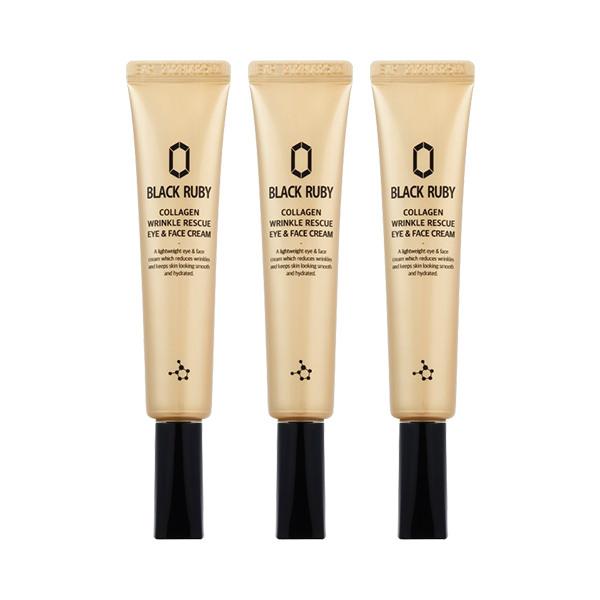 BLACK RUBY Collagen Face & Eye Cream 30ml x3