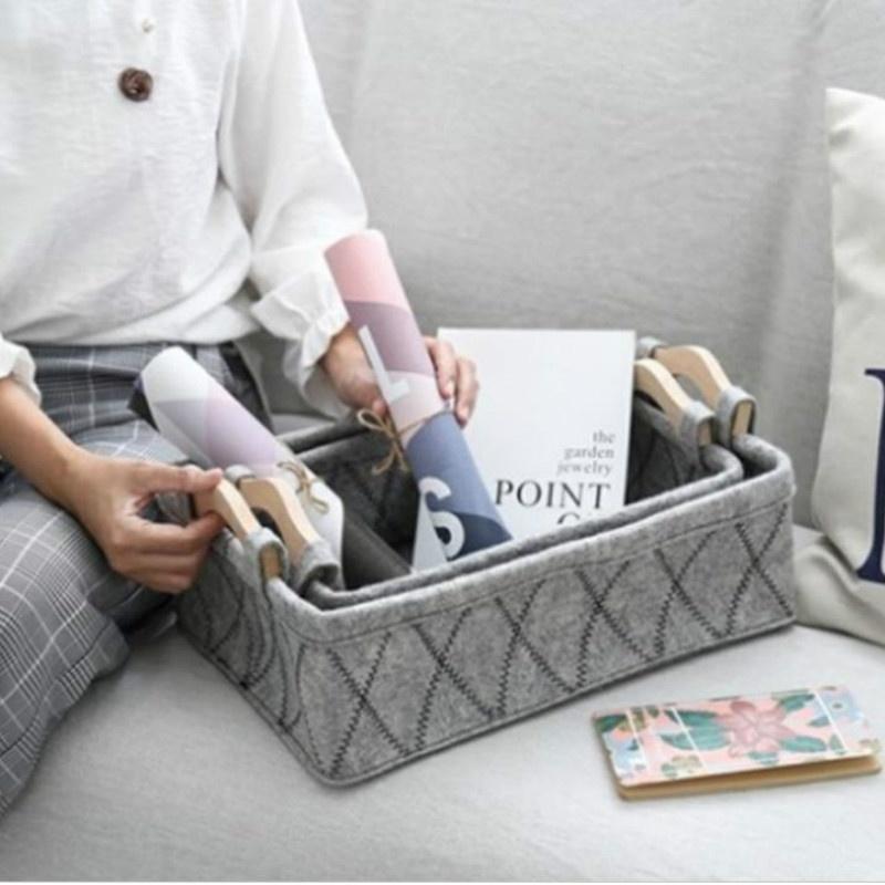 Felt Storage Basket Dirty Clothes Felt Storage Basket Books Home Felt Storage Box Storage Basket